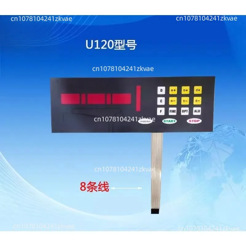 Balancing Machine Keypad Membrane Control Panel Key Display Screen Models U100/U120/U500/U828