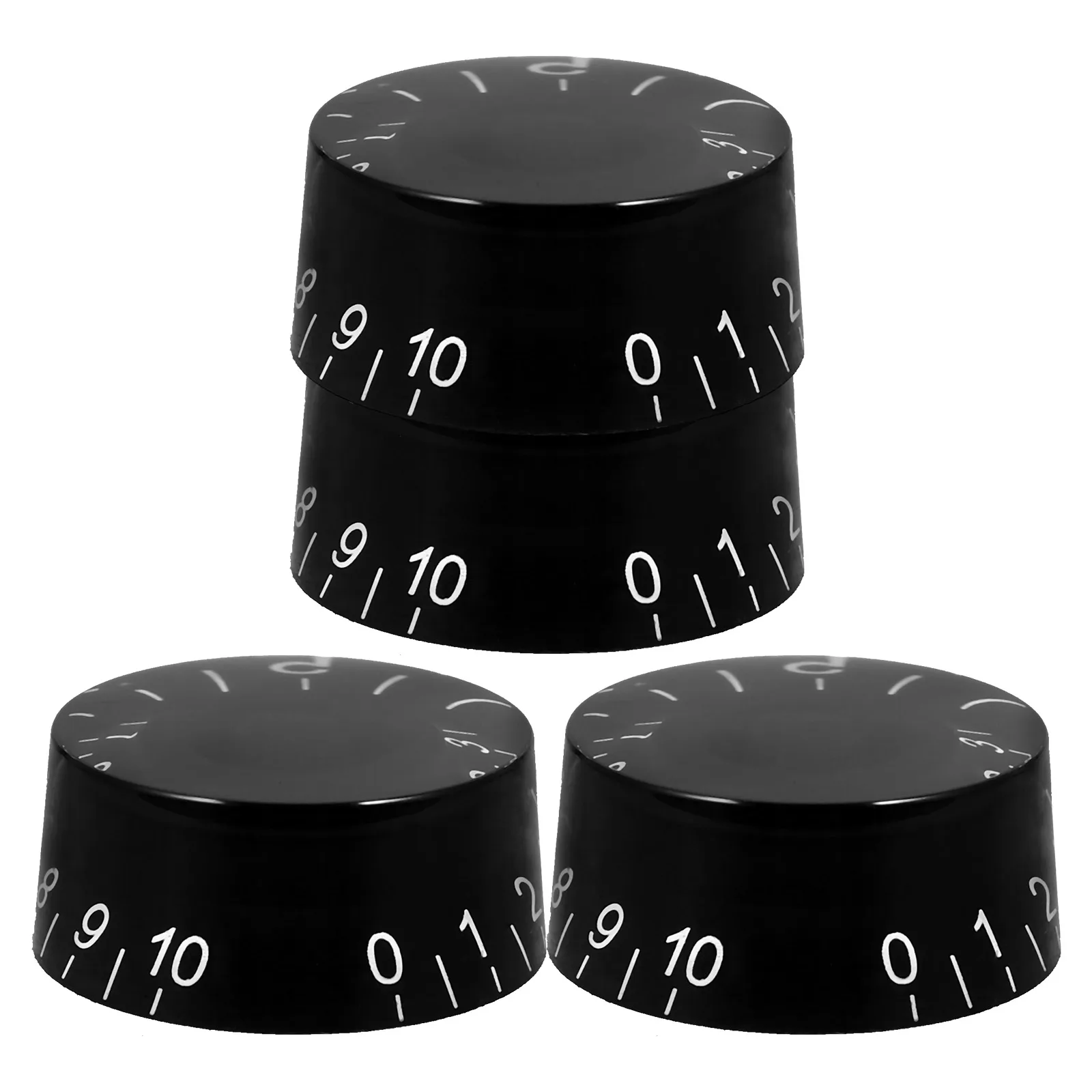 

4pcs Electric Guitar Bass Knobs Volume Control Caps Plastic Potentiometer Replacement Durable AntiSlip LongLasting