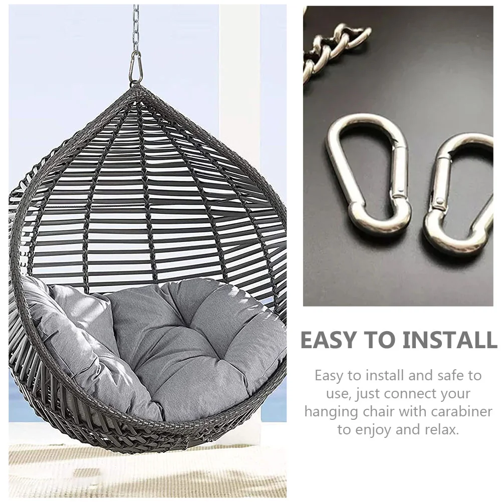 Stainless Steel Hanging Chain with Snap Hooks Hammock Chain Swing Chair Sandbags Punching Porch Tire Swings Hanger Bag