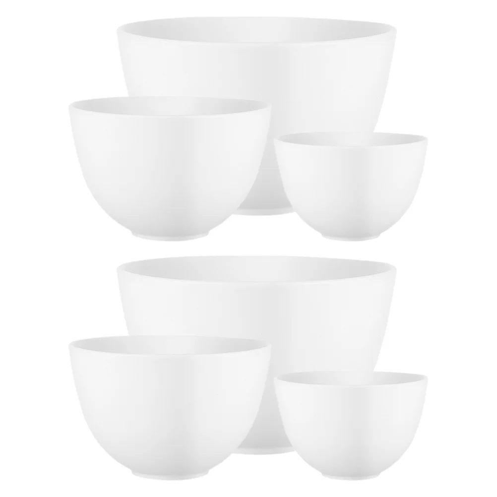 6Pcs Silicone Facial Mask Bowls Non Slip Base Easy Clean Stackable Face Mask Mixing Bowl Spa Beauty Salon Tool for DIY Skin Care