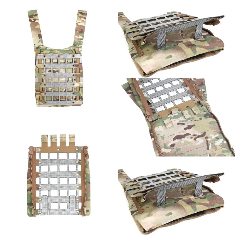 

Outdoor Tactical Molle Zipper Back Panel Board for FCPC V5 Vest 8-layer T-board BP11