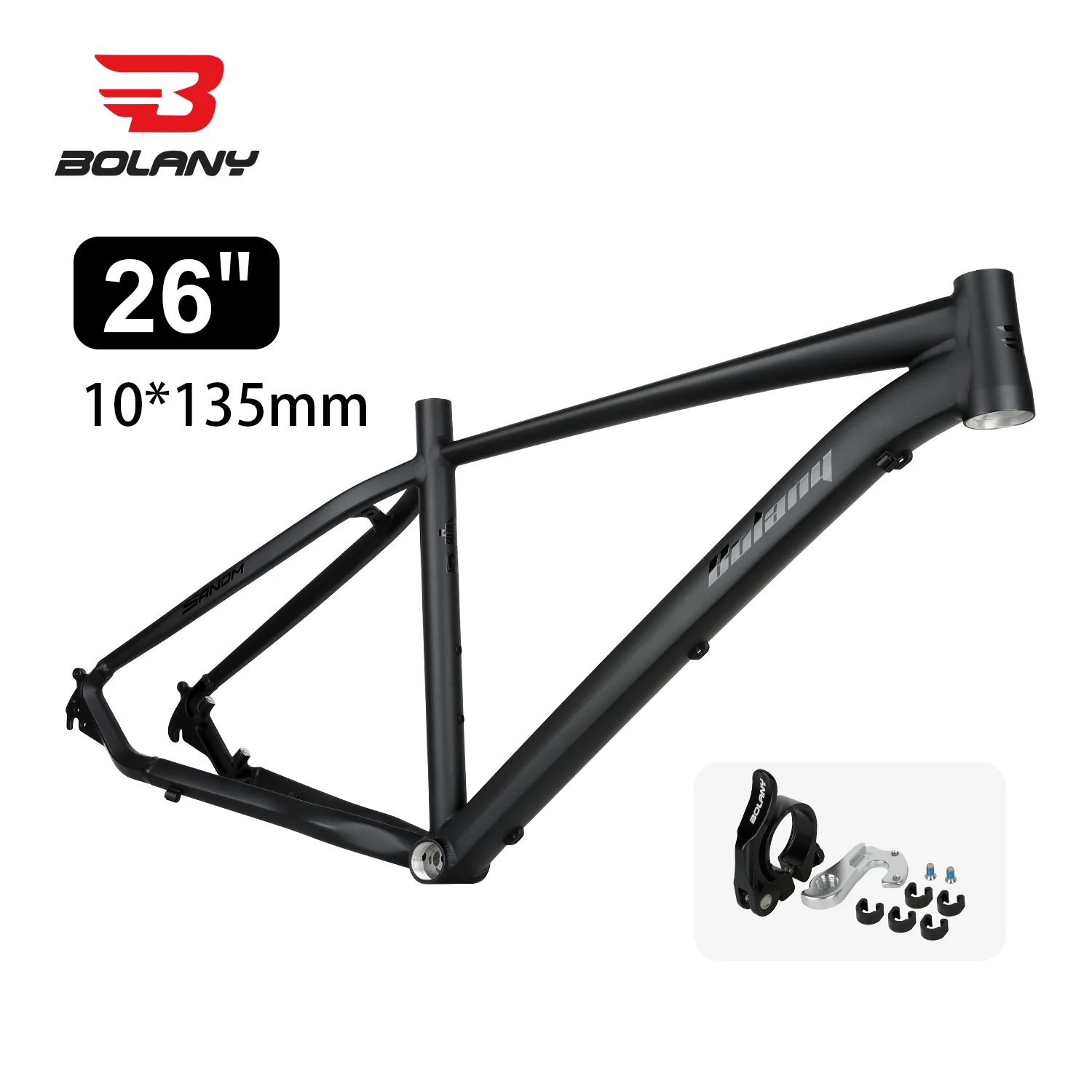 BOLANY 26inch MTB Frame Ultralight Aluminum Alloy Mountain Bike 10x135mm Quick Release Disc Brake Urltra-Light Frame XC DJ Bike image 3