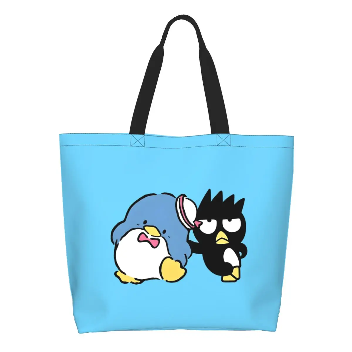 

Custom BADBADTZ-MARU Shopping Canvas Bag Women Reusable Large Capacity Groceries Cartoon Shopper Tote Bags
