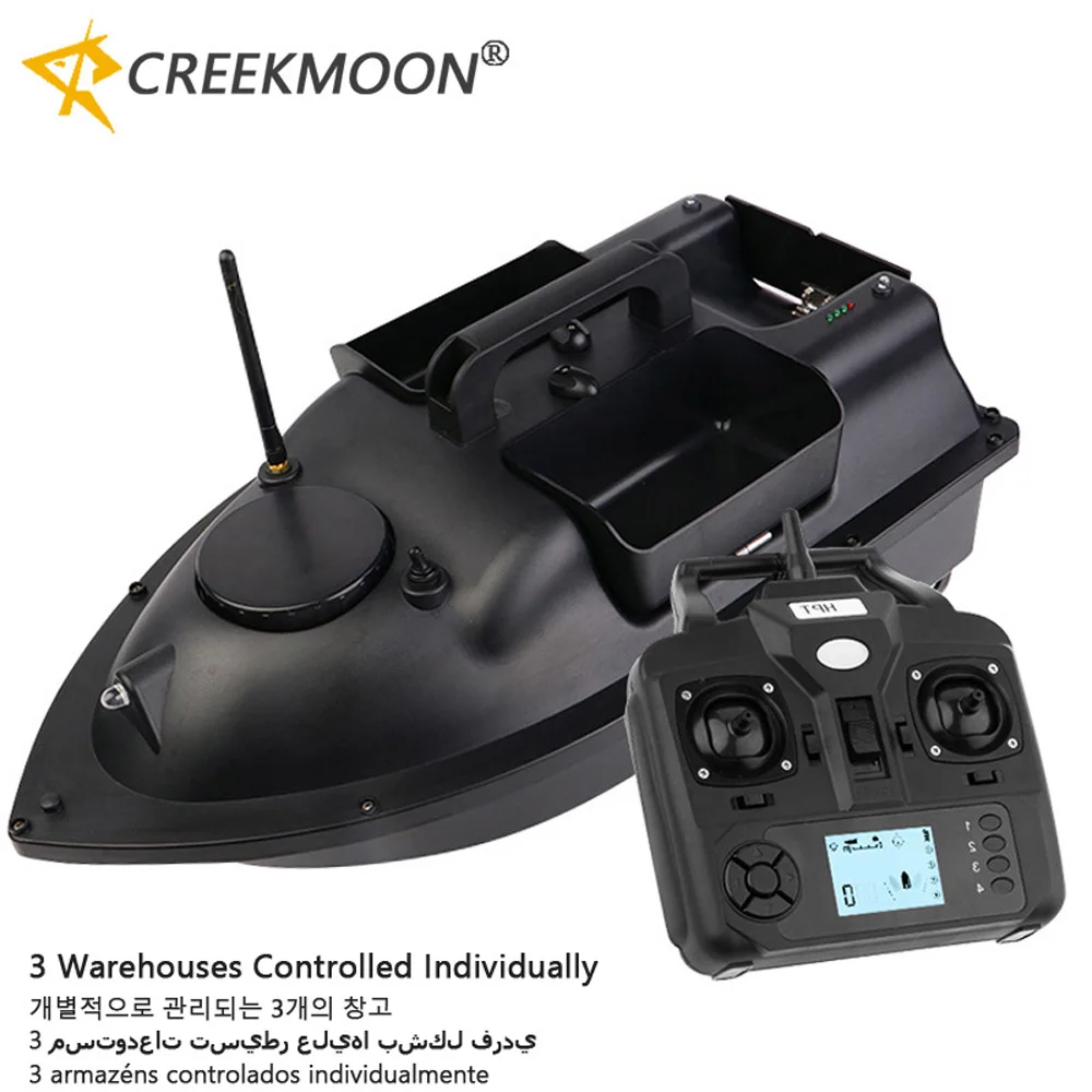 RC Bait Boat for Fishing 2KG Loading GPS Position Fish Finder with Batteries Dual Motors Fishing Tool Remote Control LCD Screen