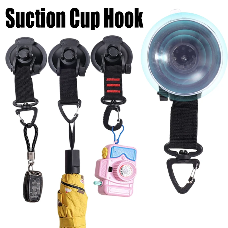 Car Tent Suction Cup Hooks Home and Outdoor Travel Portable Suction Cup Hooks Car Storage and Finishing Hooks Accessories