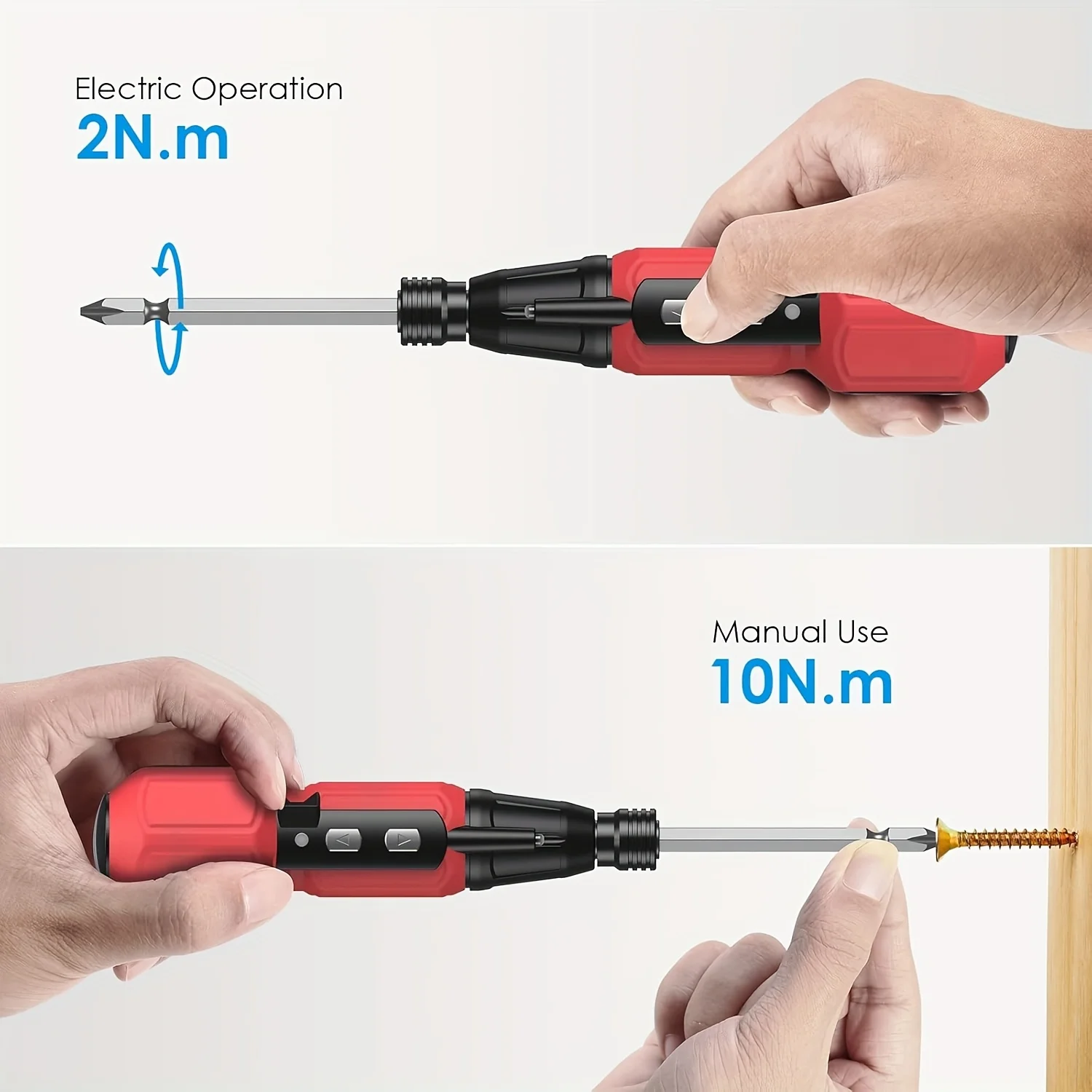 1set 10 In 1 Precision Screwdriver Kit, Rechargeable USB Wireless Electric Screwdriver With LED Light, 9 Screwdriver Heads, Port
