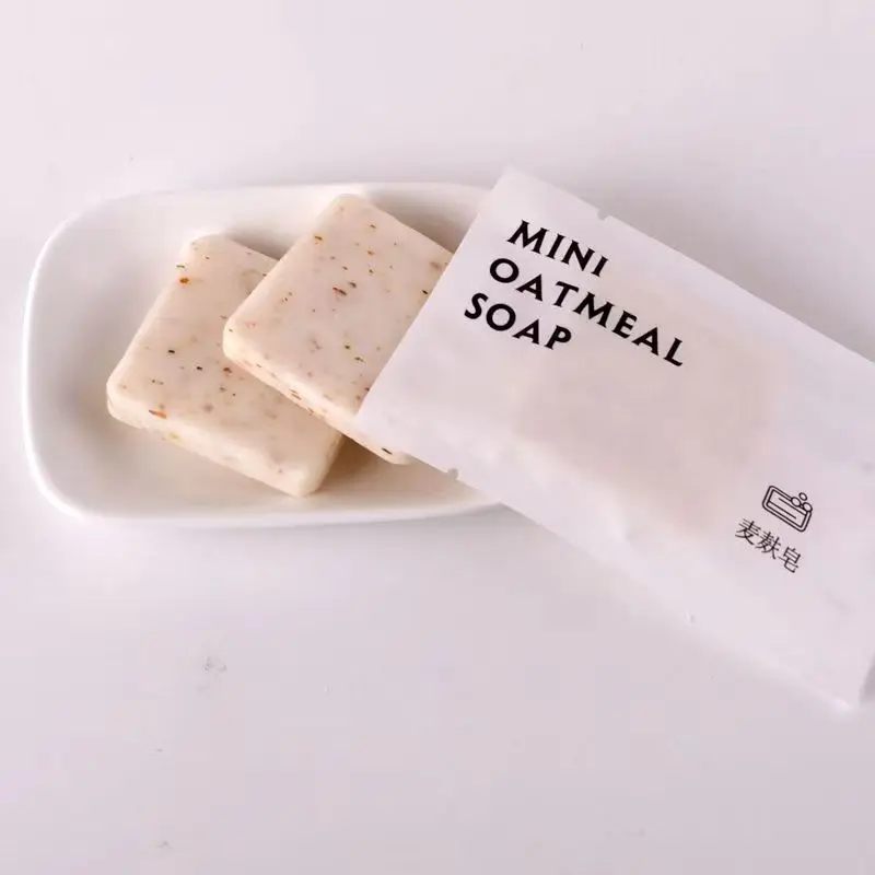 Free Shipping Mini Oatmeal Soap Hotel Supplier Wholesale Professional Washing Body Cleaning Private Appliance 20g Portable Beaut