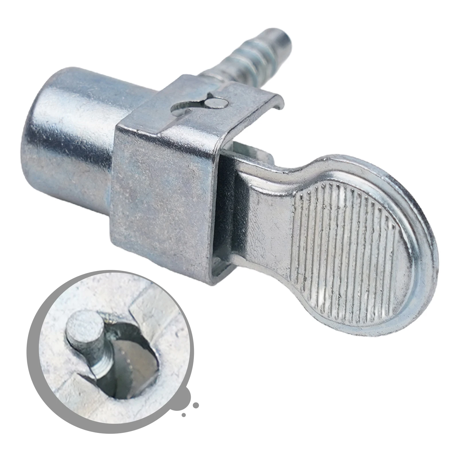 

Pump Tire Valve Connector Clip for Auto and Motorcycle Zinc Alloy Clamp with 6 5mm Tail Size Reliable Hose Connection