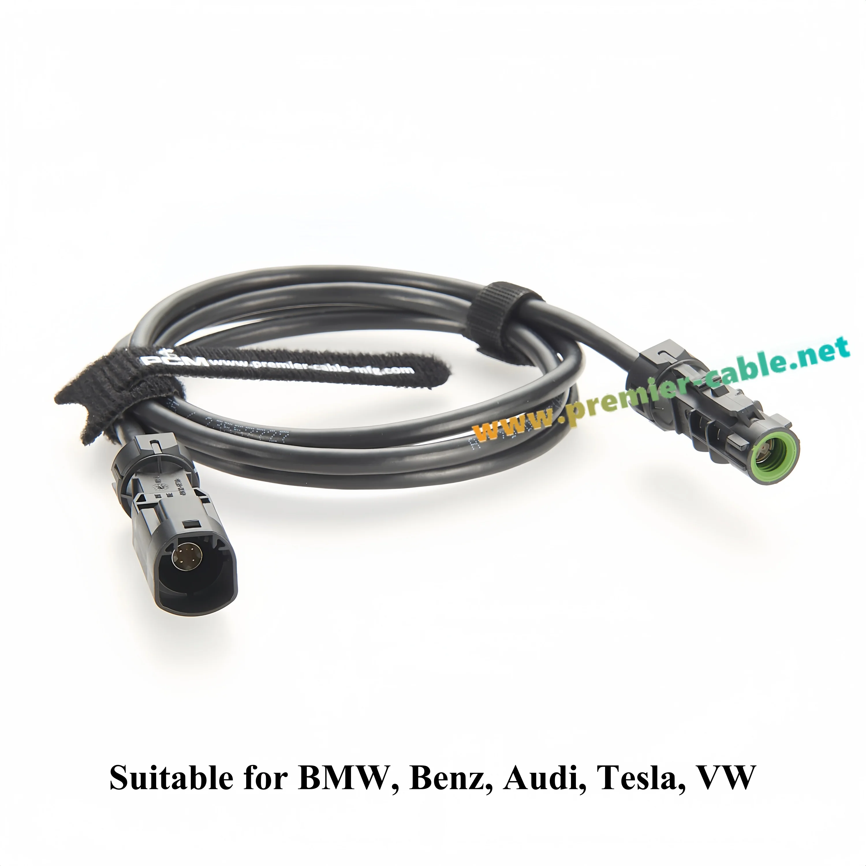 Wasserdichtes HSD-Verlängerungskabel, HSD-Stecker auf -Buchse Funksignalkabel Rosenberger HSD 4P A Code D4S14A-1D5A5-A zu D4K14A-1D5A5-A – Detail 2