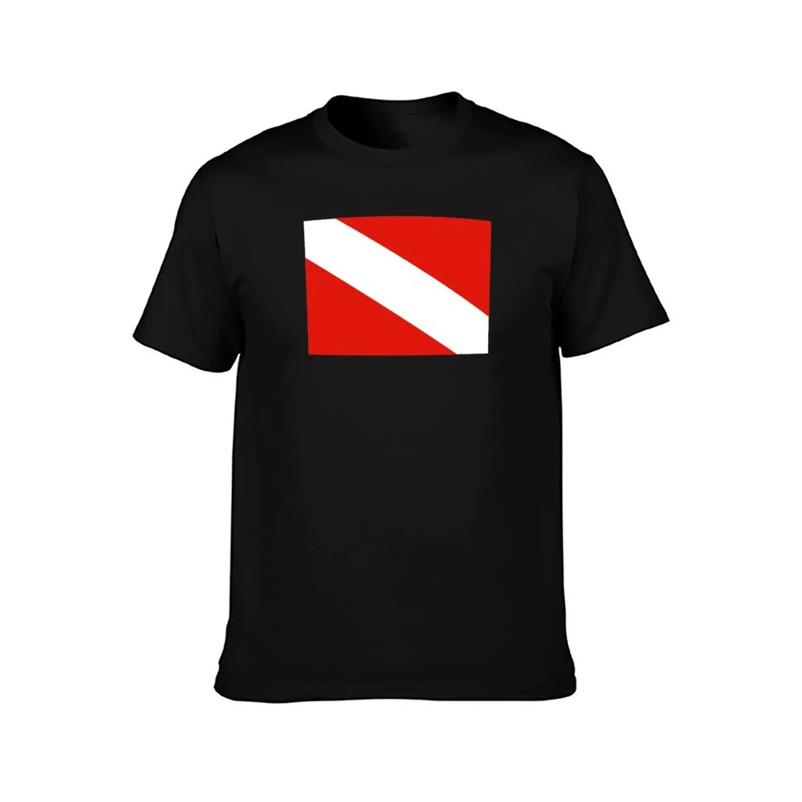 Dive Flag graphic Scuba Diving Diver print For Men and Women T-Shirt, Summer Casual Cotton Tee, Oversized Streetwear Tops