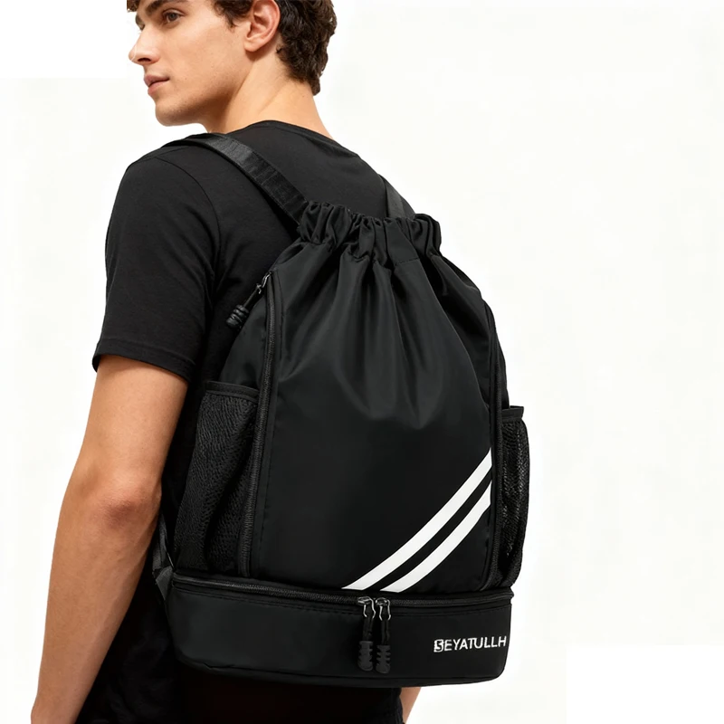 Fitness Backpack Gym Bag Sport Basketball Backpack Travel Outdoor Pack Waterproof Swimming Bag Pouch Hiking Climbing Mochila