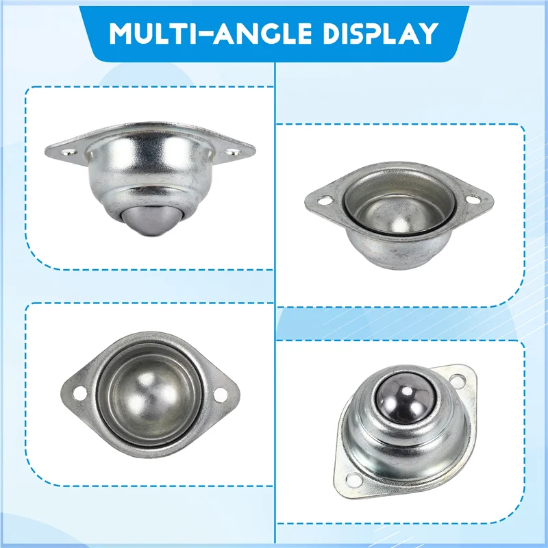 

AT44-12 Pieces CY-15A Ball Transfers Universal Rotation Ball Conveyor Wheel Caster Roller 5/8 Inch Ball Bearings