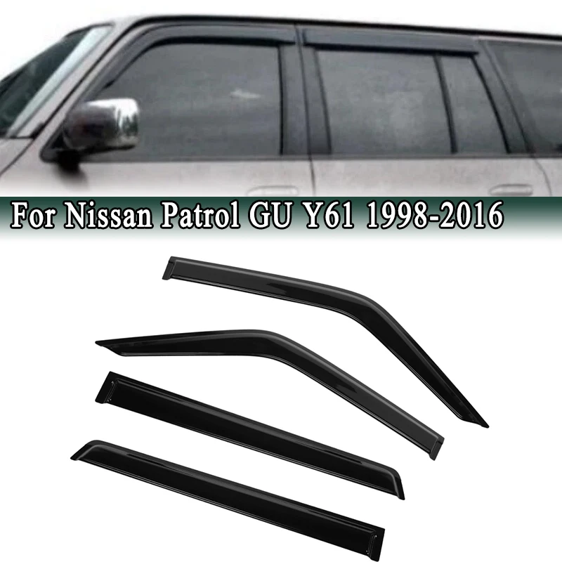 

Для Nissan Patrol GU Y61 1998-2016 боковое окно, навесы от дождя, дефлектор Windowsheild, ветрозащитный козырек, вентиляционная защита