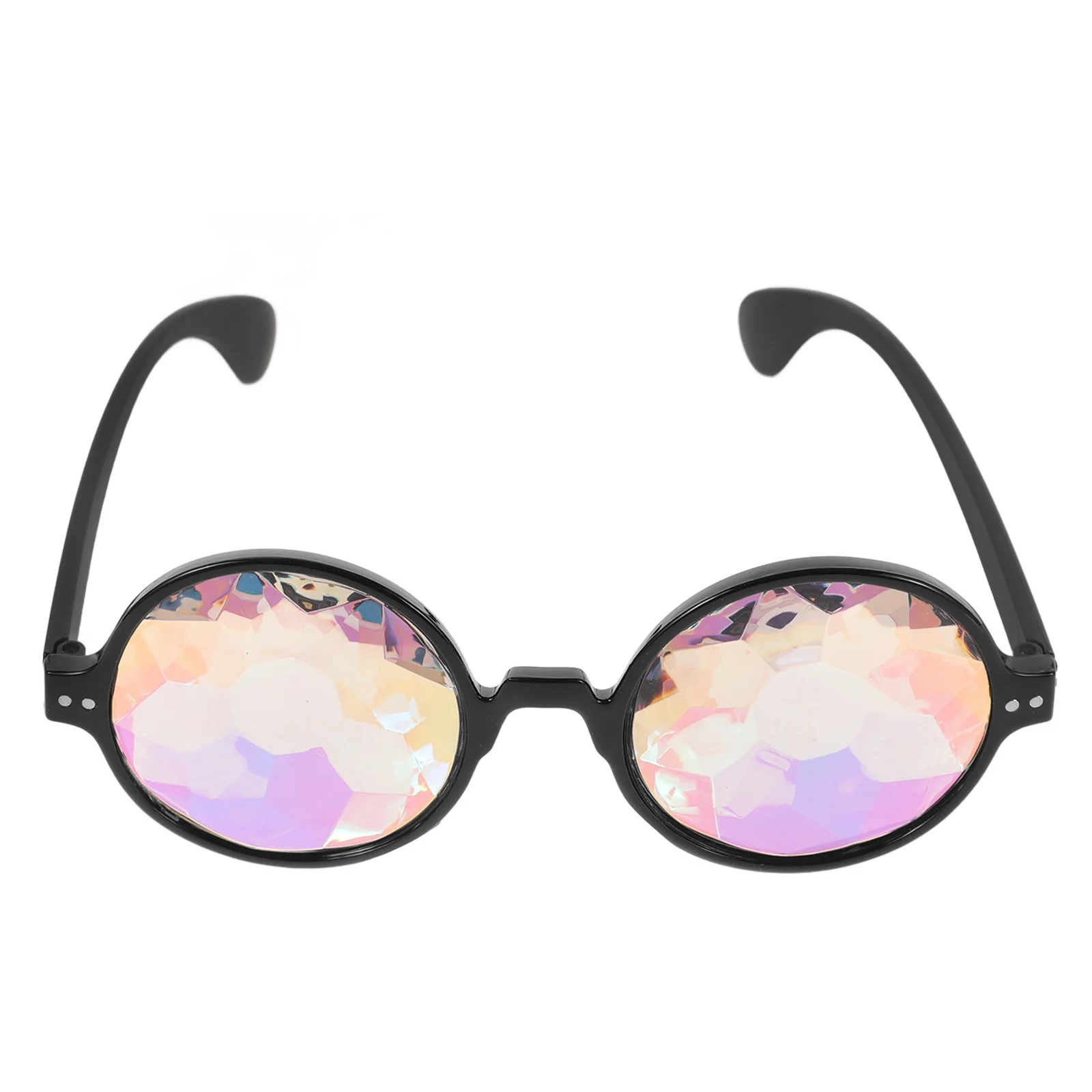 

WOFASHPURET Rave Party Festival Rainbow Sunglasses Unique Resilient Design for Adults