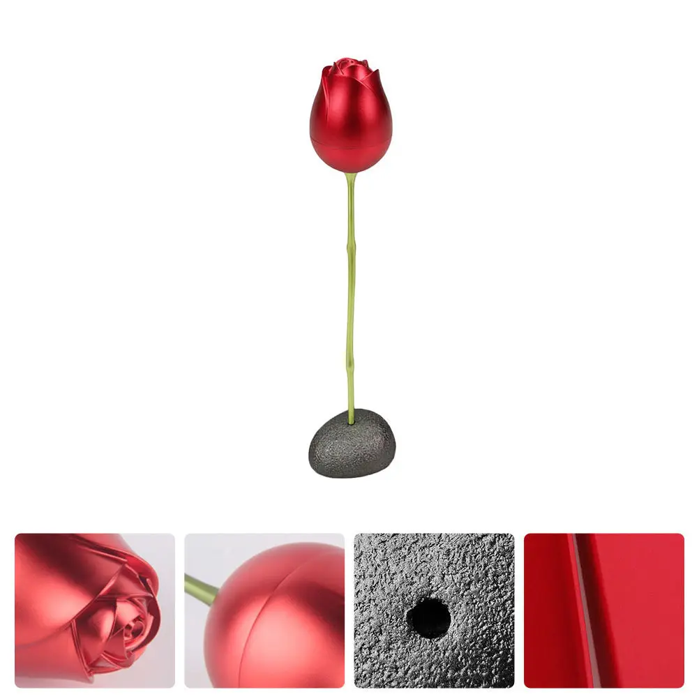 

1Set High Quality Simulated Rose Ring Box Realistic Floral Design Jewelry Gift Box for Romantic Proposal Wedding Birthday