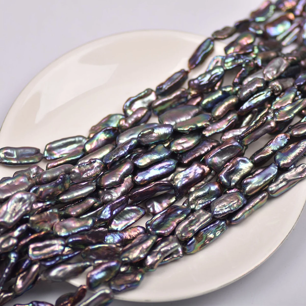 Natural Pearl Baroque Shaped Irregular Round Cross Button Beads for Making DIY Charm Jewelry Necklace Bracelet Earring Gift