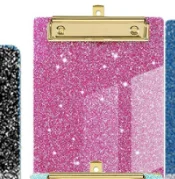 Glitter acryl documentklembord Glanzende sprankelende schrijfbordclip Kantoor- en schoolbenodigdheden voor gemakkelijk schrijven en weergave