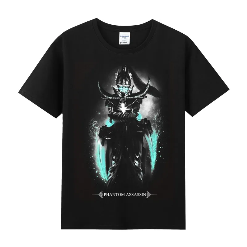 Pure Cotton Round Neck Short-sleeved T-shirt Boys and Teenagers Game Dota2 Dota Clothes Peripheral E-sports Ti6PA Phantom Thorn