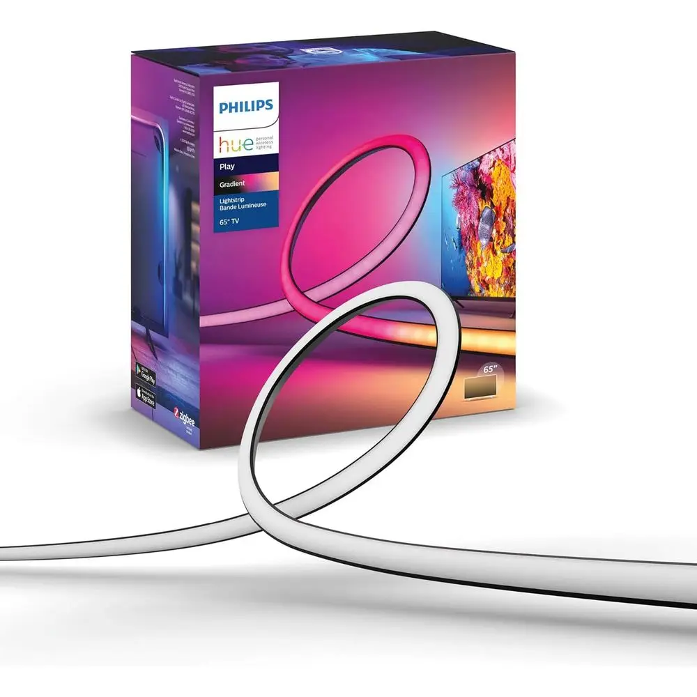 

Светодиодная лента Play Gradient 65 дюймов для Smart TV, многоцветная LED-лента с изменением цвета, синхронизация с музыкой и играми.