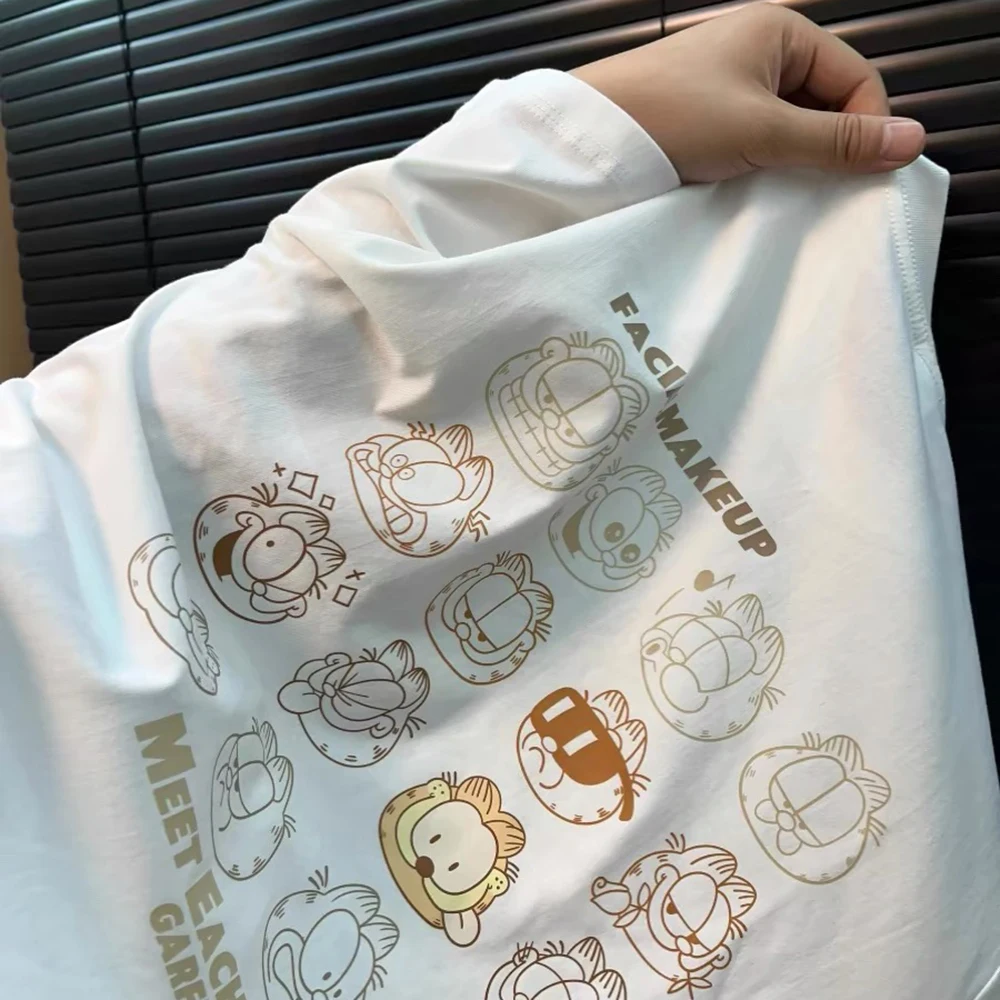 

Loose Fit ort Sve T-irt Print ex Summer Casual Faion Sun Protection round Ne Top for Men And Women