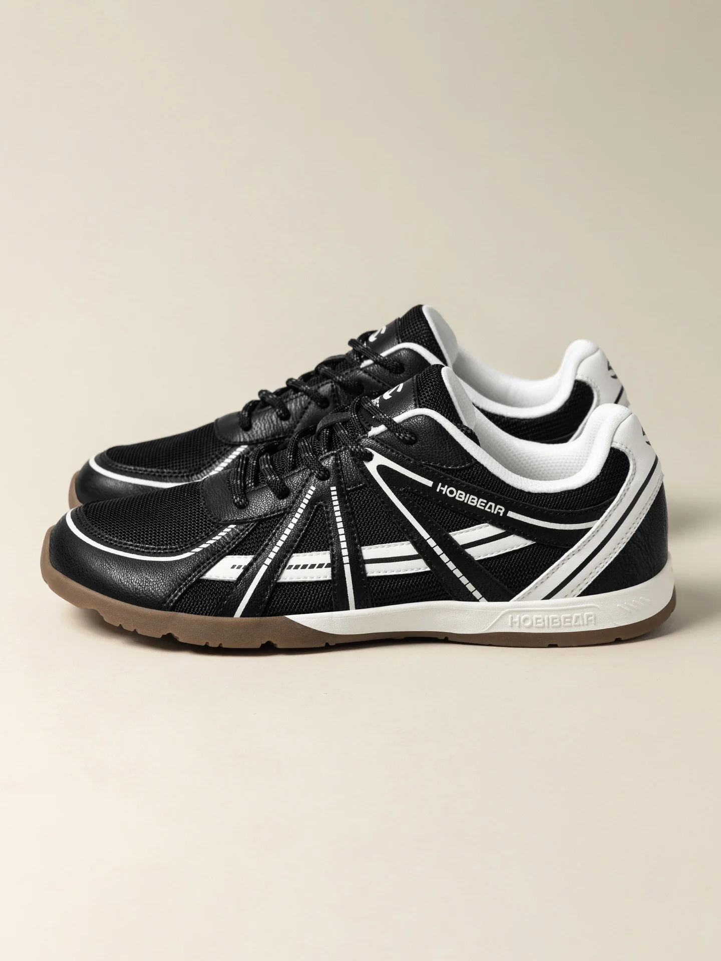 HOBIBEAR Barfuß-Laufschuhe mit breiter Zehenbox, Unisex Cross-Training-Sneaker, klassische Retro-Schnürschuhe – Detail 18