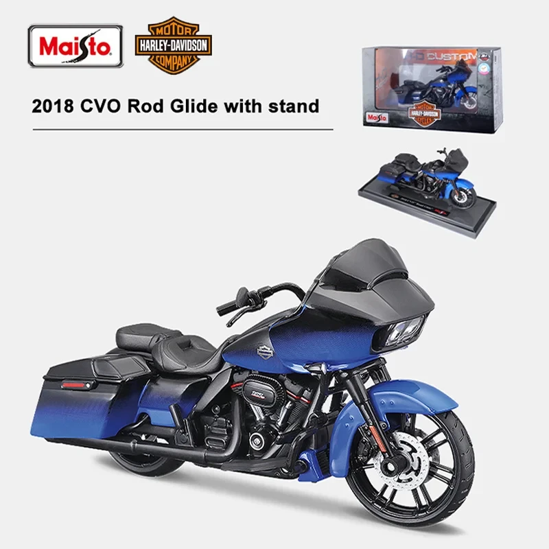 Maisto 1:18 Harley Davidson Motorcycle Diecast Model CVO Road Glide Road King Special Alloy Luxury Vehicle Decor Model Gift Toy