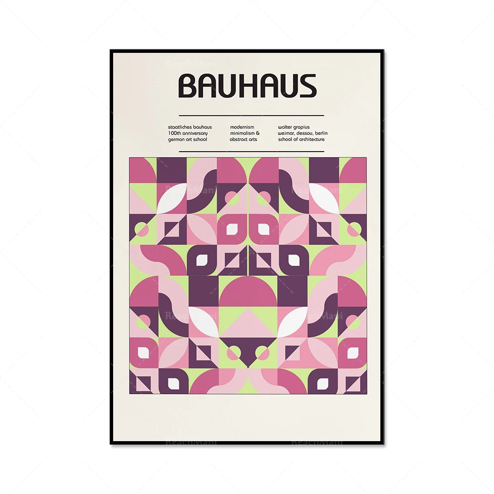 Matisse woman print with bauhaus pattern outline, mid century modern colorful abstract art aesthetic exhibition poster print