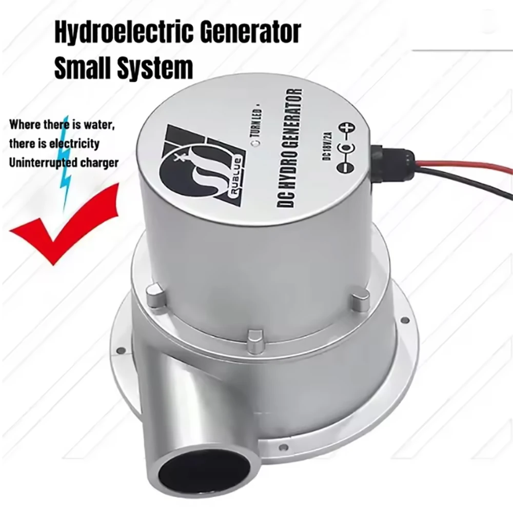 Mini Générateur Hydroélectrique 100W – Turbine à Eau Brushless, Sans Marque, En ABS