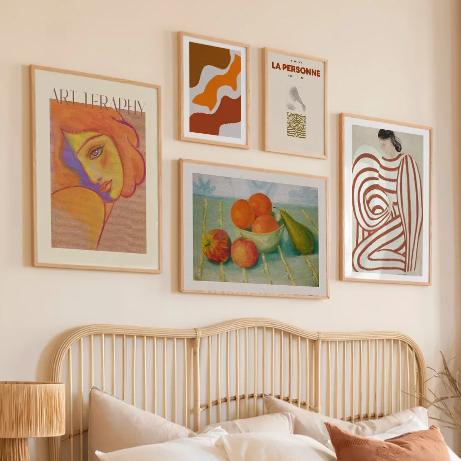 Matisse Abstract Line Striped Women Geometry Fruit Poster Canvas PaintingWall Art Print Living Room Home Decoration Aesthetics