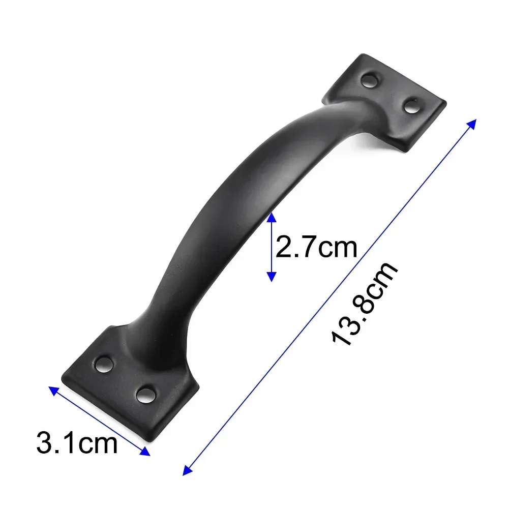 Einfache antike Schrankgriffe, Küchenschrankgriffe, Schubladenknöpfe, Möbelgriff, Türgriffe aus Eisen