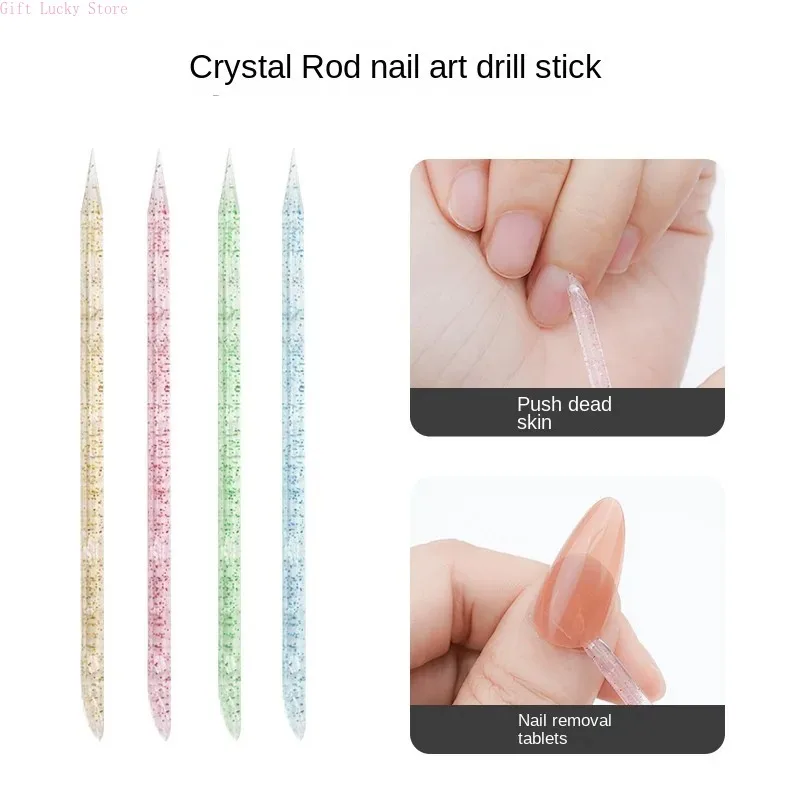 Stylo à points pour Nail Art, poignée en cristal, applicateur de strass et outil de cire pour décoration de pierres précieuses 3D, Kit de manucure, ensemble de fournitures pour ongles