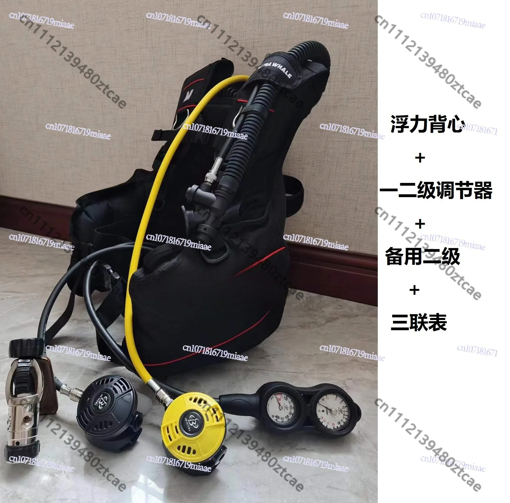 Aluminum Alloy High Pressure Diving Air Tank Back Fly BCD Buoyancy Vest Scuba Diving Breathing Regulator Full Underwater