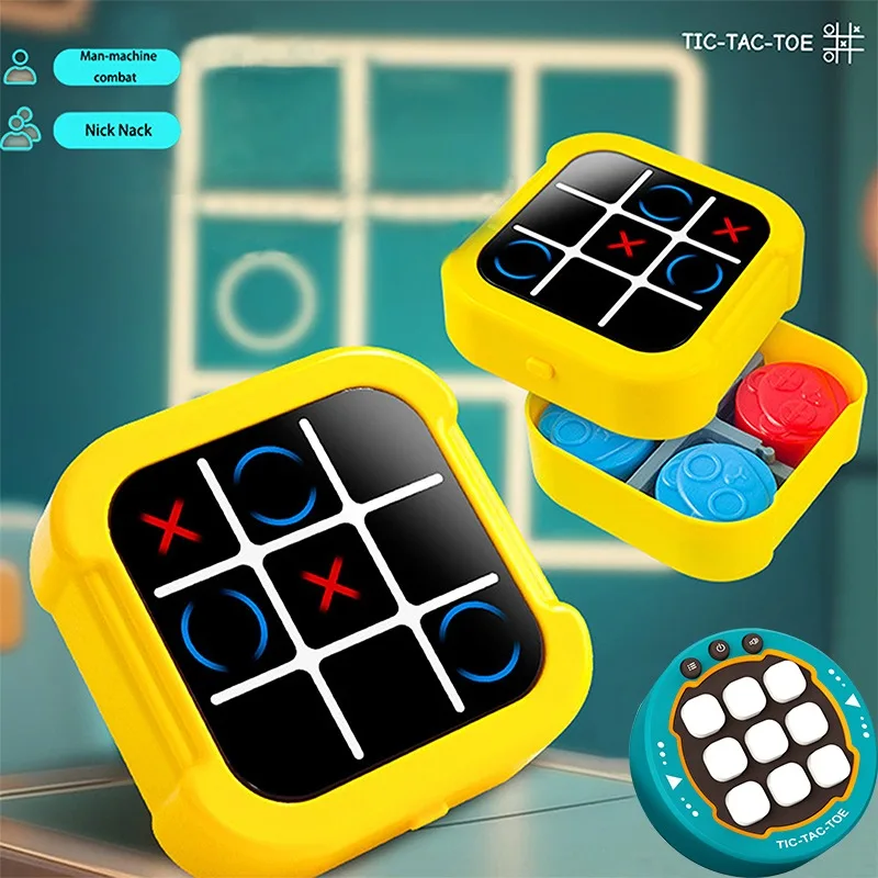 

Электронная шахматная доска Tic Tac Toe, многофункциональная детская образовательная стратегическая игрушка, забавная интерактивная игра для родителей и детей
