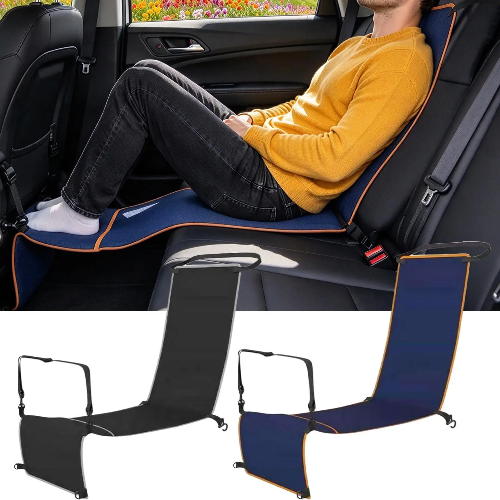 Foot Hammock For Plane Travel Foldable Soft Ergonomic Legs Sling Airplane Seat Leg Rest Foot Hammock For Men Women Adults Busy