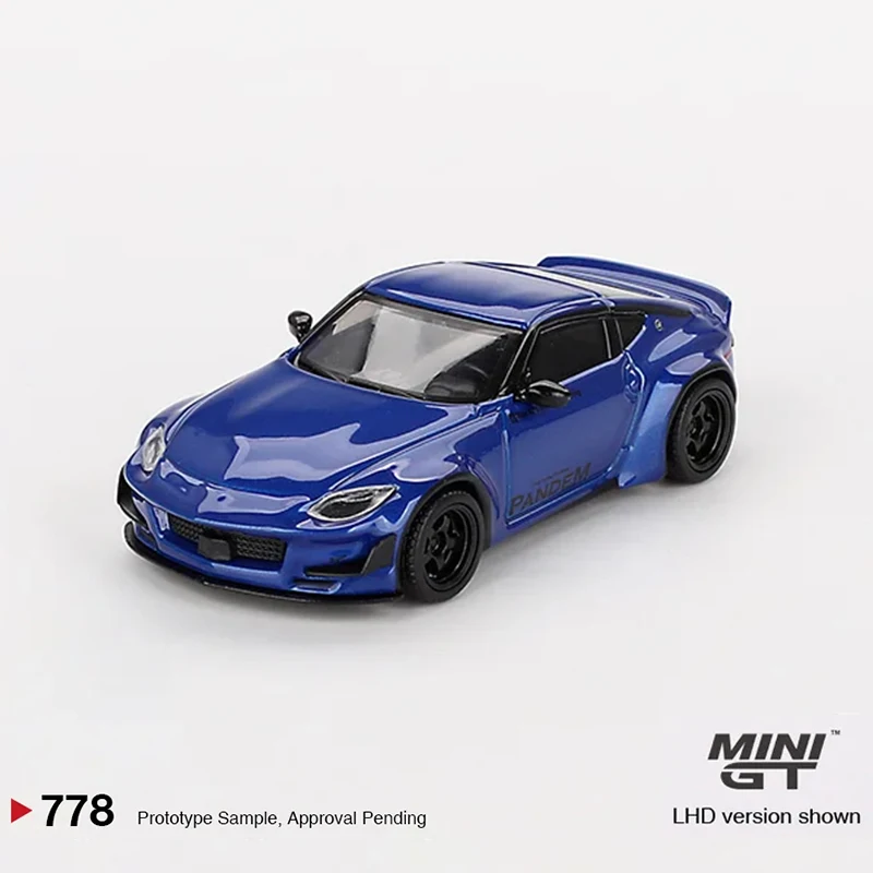 In Stock MINIGT 778 1:64 Pandem 400 Z Seiran Blue Diecast Diorama Model Collection Toys