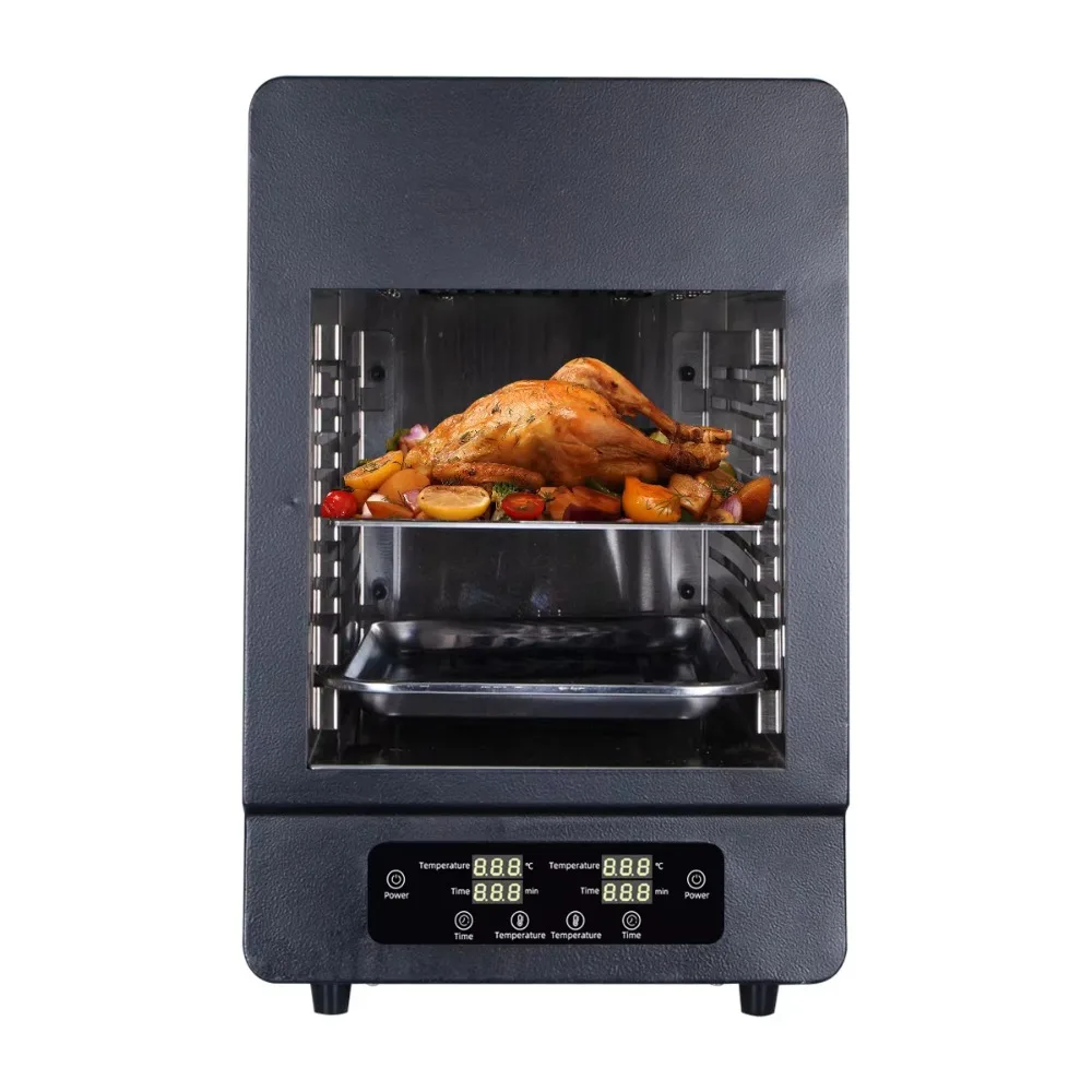 Electric household oven, natural convection, stainless steel material, multiple cooking modes, touch screen