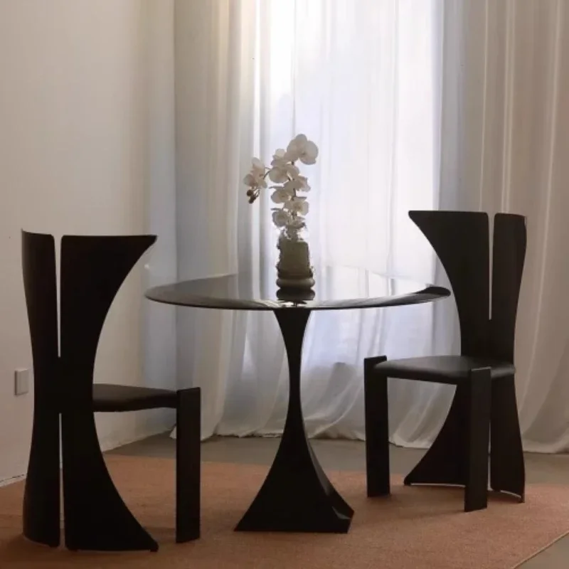 

Folding Chairs Round Dining Table Set Modern Armchairs Foldable Chair Room Person Furniture Office Vasagle Luxury Home Wooden