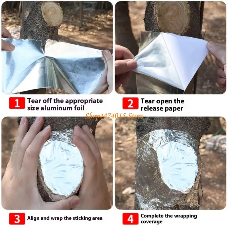K1AAガーデニングアルミホイルシーリングテープ50mmx20M剪定創傷プロテクテープ保湿と熱断熱材