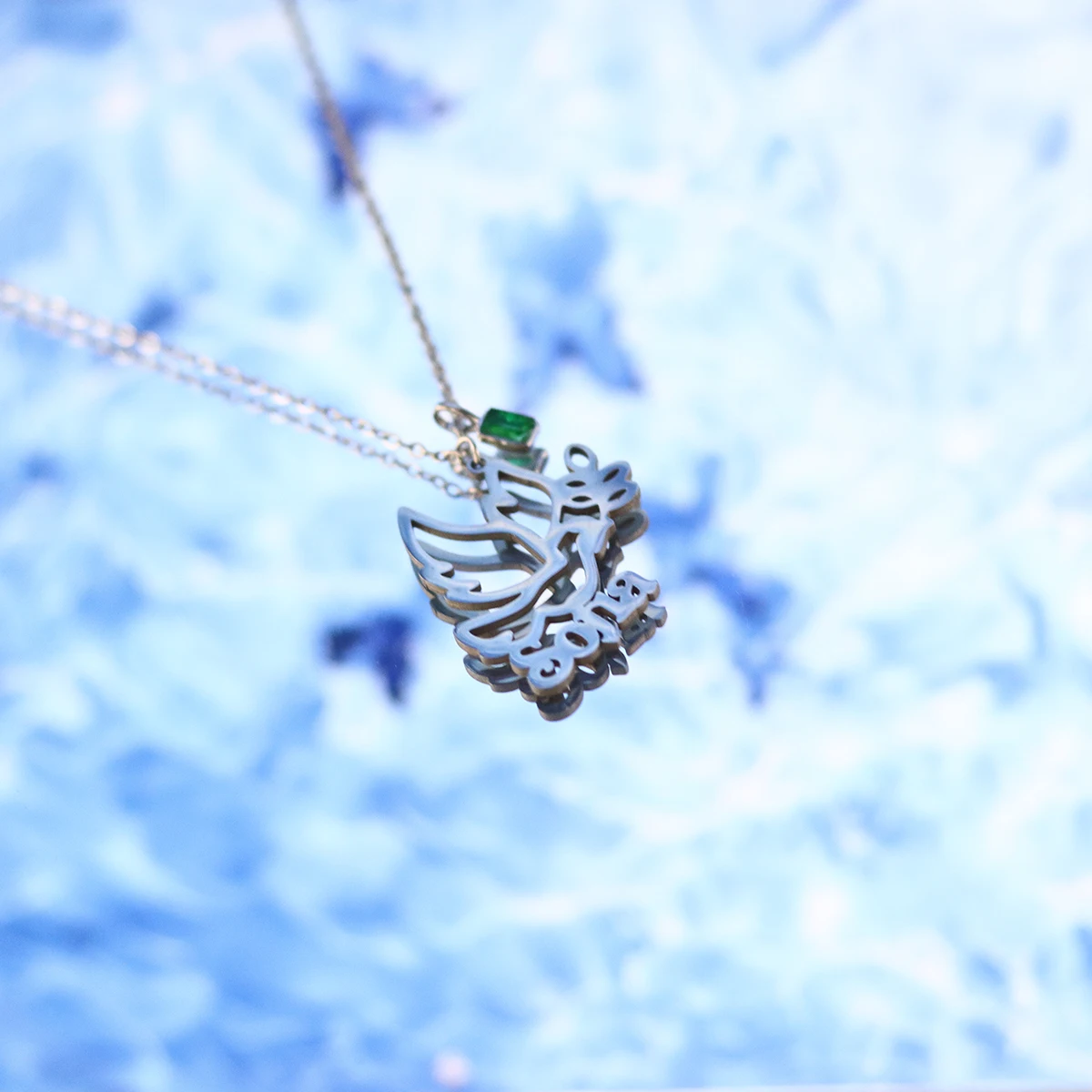 Todorova Custom Name Necklace Peace Dove Olive Branch Design Stainless Steel Gold Color Fashion Jewelry Party Gift
