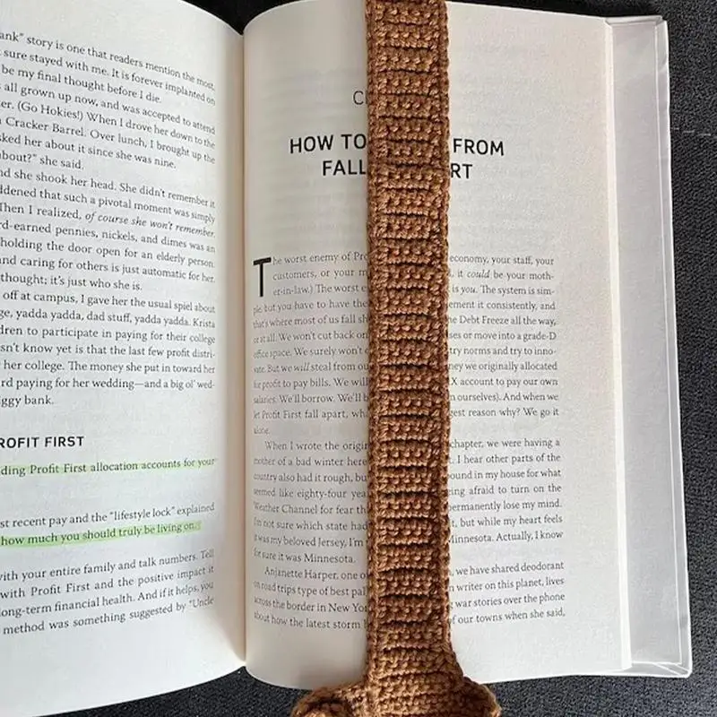 Segnalibri di libri lavorati a maglia per cani fatti a mano Segnalibro di bassotto all\'uncinetto marrone unico creativo Accessori per la lettura