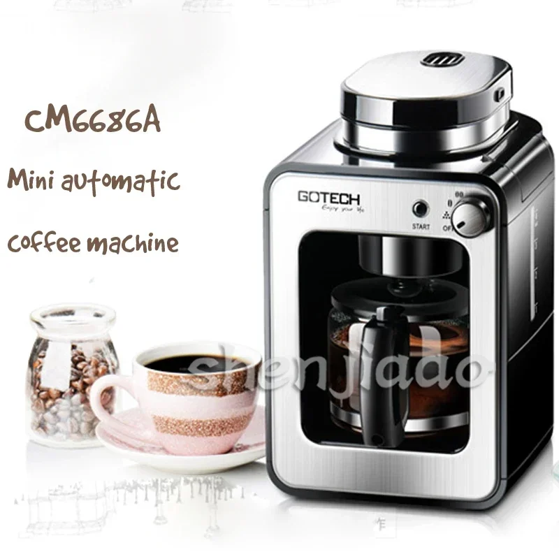 

Full Automatic Coffee Grinding Machine 580ml Coffee Grinder Beans Double Use American Coffee Machine For Home 1pc