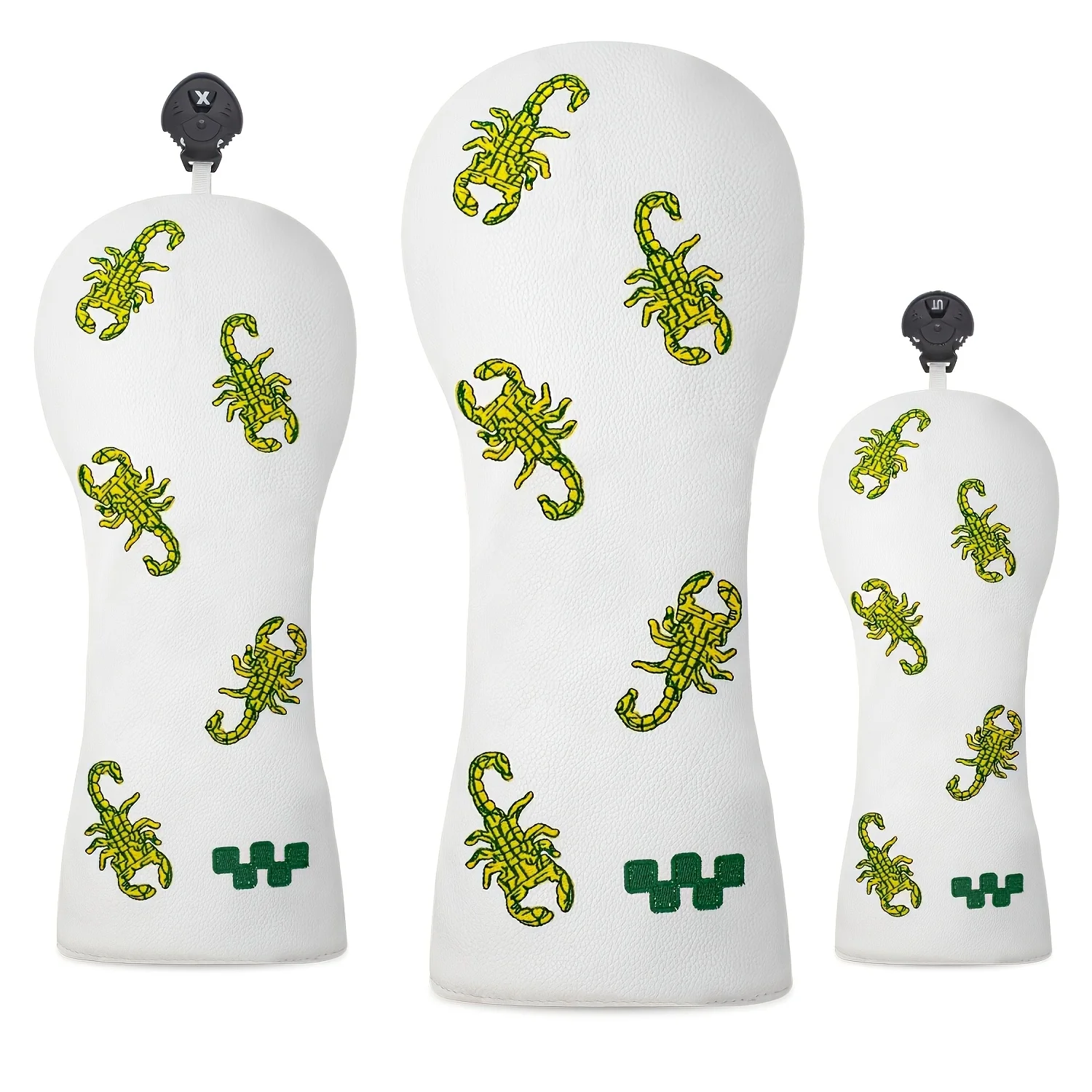 conjunto-de-1-ou-3-capas-para-cabeca-de-taco-de-golfe-driver-fairway-wood-e-hibrido--estilo-design-escorpiao