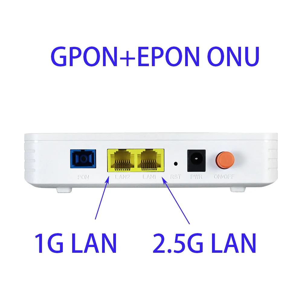 HSGQ 2.5GE GPON EPON ONT Modem networking mini ftth fiber f460  Xpon ONU, EPON ONU, GPON ONU