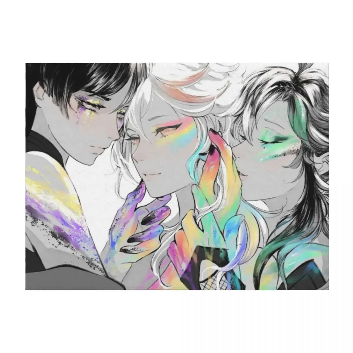 

kazuha scaramouch heizou Throw Blanket Luxury Brand Polar Loose Decorative Sofas Blankets