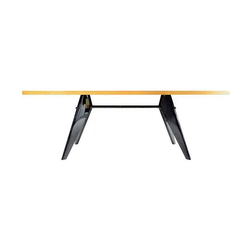 

Solid wood work table design Nordic square modern simple eating table