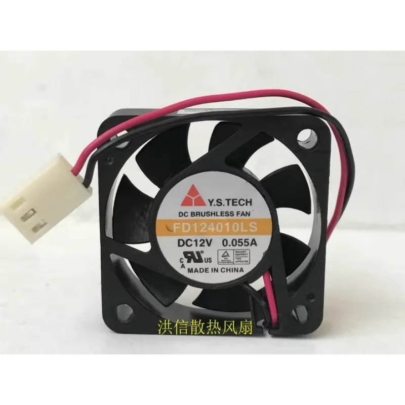 Original New Fan for Y.S.TECH FD124010LS DC12V 0.055A 4CM 4010 Cooling Fan 40 *40 * 10MM