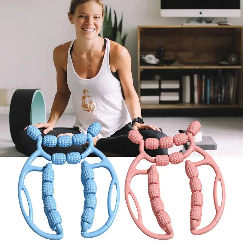 Roller For Muscles 23 Wheels Circular Handheld Leg Clamps For Massage Ergonomic Massage Accessories Multipurpose Innovative