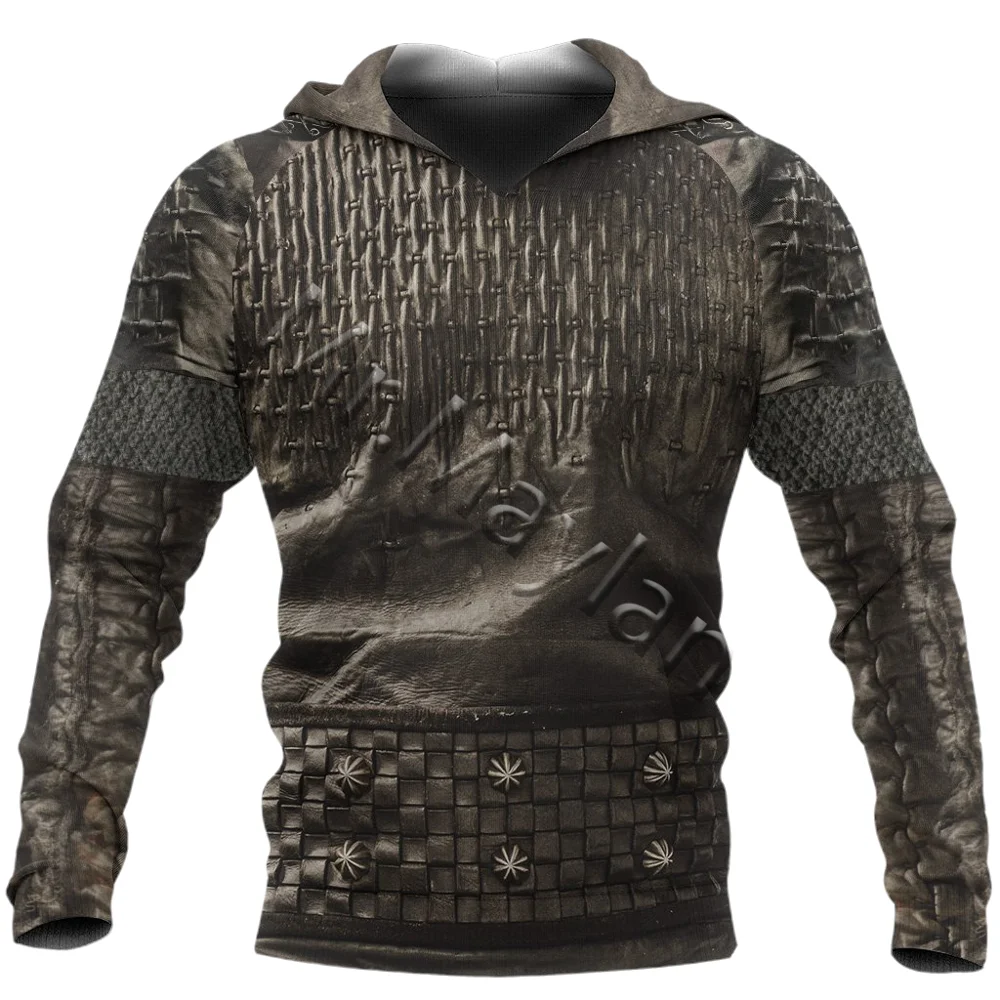 Camisola Unisex Harajuku 3D, Pulôver Vikings Ragnar Lothbrok Armadura, Streetwear Casual, 3D