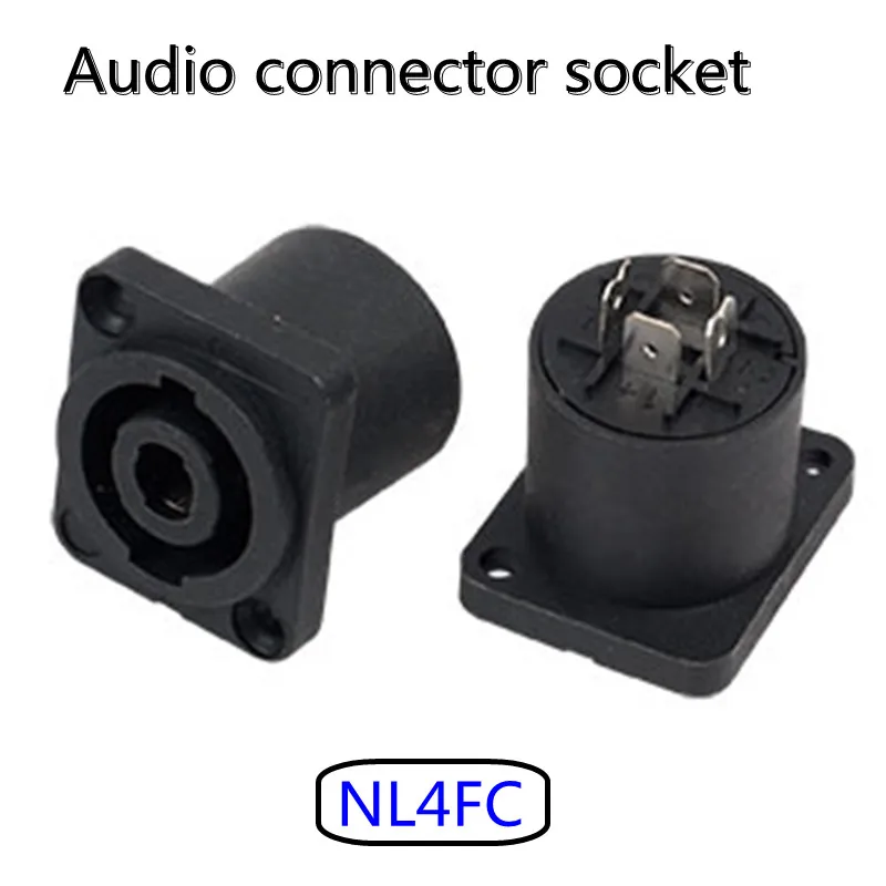 NL4FC Core Audio Plug Socket 4FC Speaker connettore senza saldatura presa per amplificatore di potenza XLR