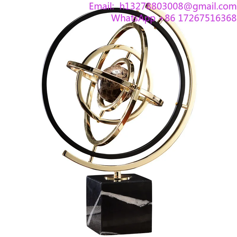 

Marble globe ornament European model room ornament